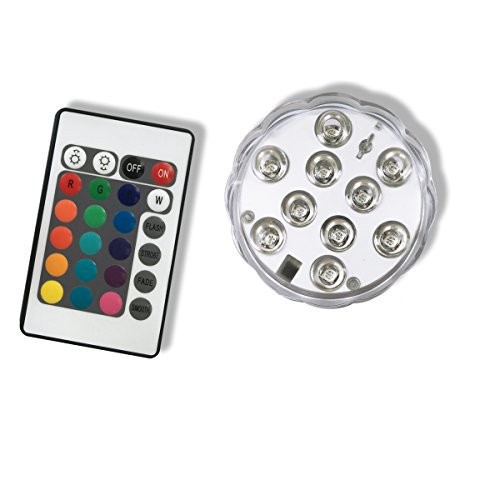 Qicai H Led Rgb Submersible Light Multi Color Battery Operated Waterproof With Remote For Aquariumpondvase