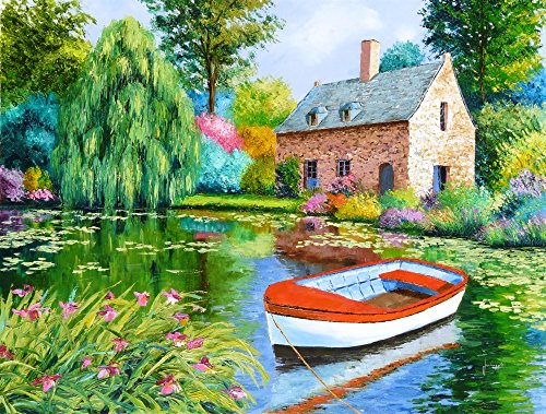 Posterazzi The House Pond Poster Print by Jean-Marc Janiaczyk 18 x 12