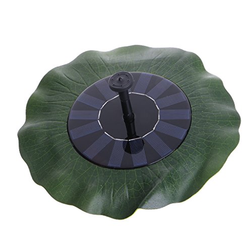 Kocome Floating Lotus Leaf Shape Solar Fountain Water Pump for Garden Pond Decoration