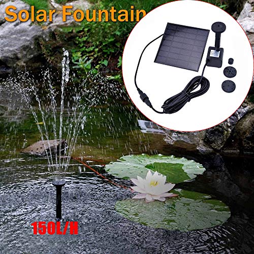 SZ&LAM Mini Floating Solar Fountain Small Garden Miniature Floating Fountain Pool Outdoor Landscape for Garden Pond Decoration