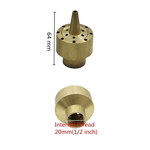 Triangle-Box - 1Pc G15 Adjustable Universal Direction Brass Radial Jet Fountain Nozzles Copper Garden Pond Decoration Fountains