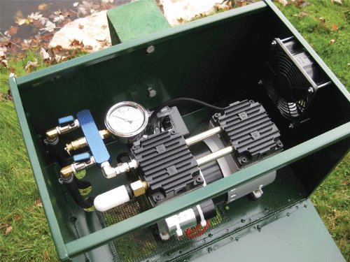 12 HP Sentinel Rocking Piston Deluxe Pond Aeration System PA66DP Tubing and Diffusers