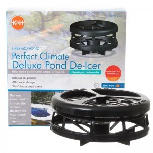 K&H Pet Products Deluxe Perfect Climate Pond De-Icer 750 watts 6 x 6 x 5 - KH8175