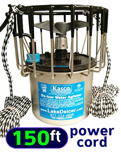 12 Hp Kasco De-icer with 150ft Long Power Cord - Lake Pond Deicer Bubbler Water Agitator  Circulator