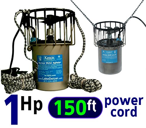 1 Hp Kasco Marine De-icer with 150 Long Power Cord 110v Lake Pond Deicer Bubbler Water Agitator  Circulator