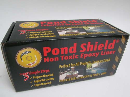 Pond Armor SKU-BLACK-3GA Non-Toxic Pond Shield Epoxy Paint 3-Gallon Black