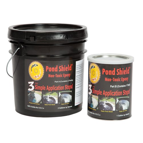 Pond Armor SKU-WHITE-3GA Non-Toxic Pond Shield Epoxy Paint 3-Gallon White