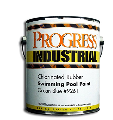 CALIFORNIA PRODUCTS 9261 Ocean Blue Swimming Pool Paint Chlorinated Rubber 1 gallon Ocean Blue