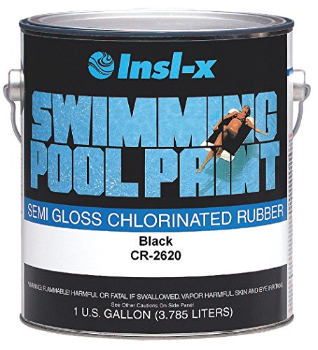 COMPLEMENTARY COATINGS CR2620092-01 INSL-X Black Chlorinated Rubber Swimming Pool Paint 1 gallon Black