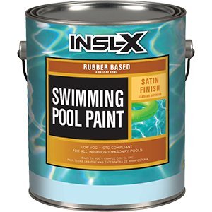 COMPLEMENTARY COATINGS RP2720092-01 INSL-X Black Rubber-Based Swimming Pool Paint 1 gallon Black