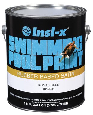 COMPLEMENTARY COATINGS RP2724092-01 INSL-X Royal Blue Rubber-Based Swimming Pool Paint 1 gallon Royal Blue