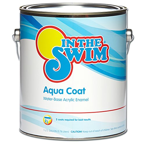 In The Swim Aqua Coat Water-Base Swimming Pool Paint - White 1 Gallon