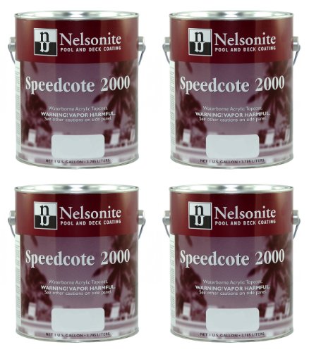 Swimming Pool Paint Speedcote 2000 4 Gallons Black 43-401 - 4PACK