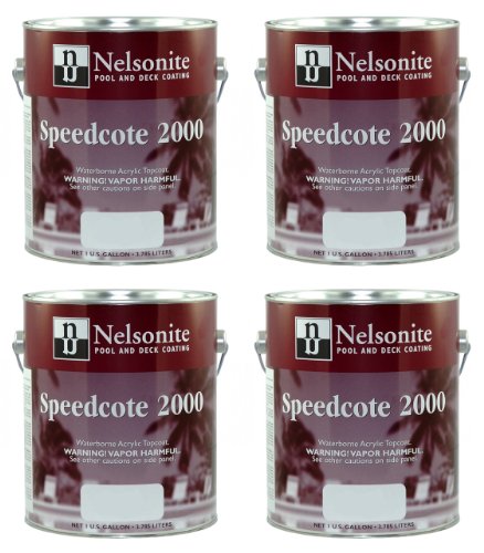 Swimming Pool Paint Speedcote 2000 4 Gallons White 43-400 - 4PACK
