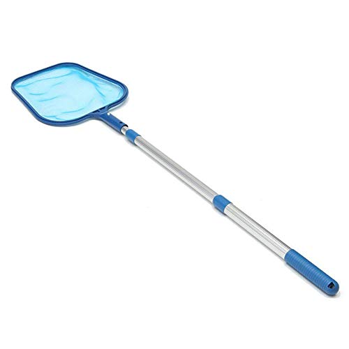 GKanMore Pool Skimmer Net with 14-41 Telescopic Pole Leaf Skimmer Mesh Rake Net for Spa Pond Swimming Pool Pool Cleaner Supplies and Accessories