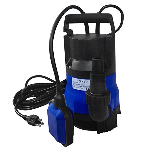 ZENY Submersible Pump 12HP 2000GPH 400W CleanDirty Water Pump Flood Drain Garden Pond Swimming Pool Pump