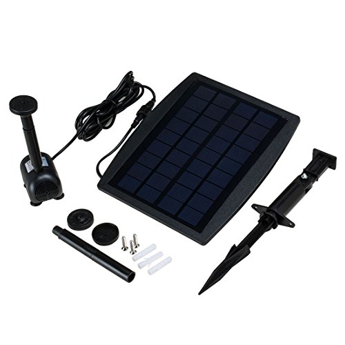 Uxcell Solar Pump For Garden Pond Plants Fountain Solar-powered Water Pump 25w