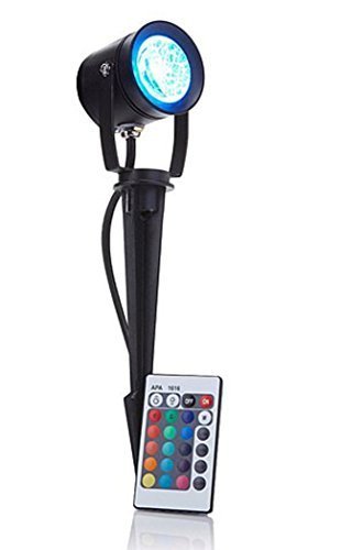 Improvements 16 Color-Changing Exterior Yard Pond Floodlight with Remote by Improvements