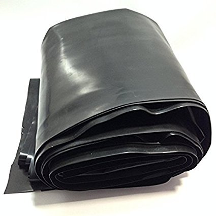 Custom Pro 25 Feet x 10 Feet Super-Flex Pond and Water Garden Liner - Black - Compare to EPDM and PVC Liner - Stronger and Easier to Use - Resists Punctures Tears UV and Insects - 20 Year Warranty