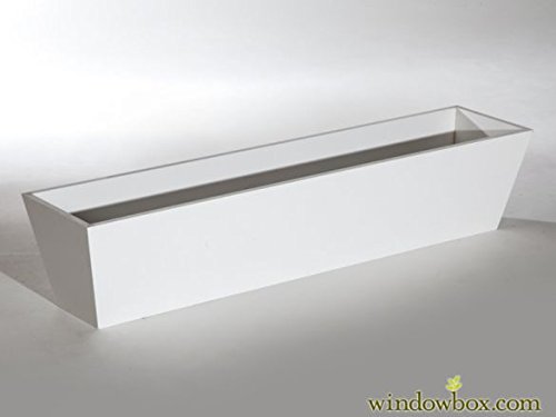 30in Tapered PVC Window Box Liners - White
