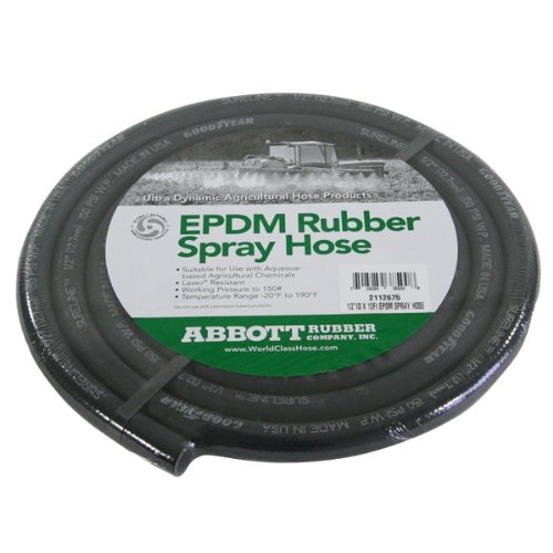 Abbott Rubber X1110-0751-10 Epdm Rubber Agricultural Spray Hose 34-inch Id By 10-feet