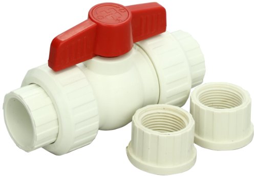 Hayward Qta1007csew 3/4-inch White Qta Series True Union Pvc Compact Ball Valve With Epdm O-rings