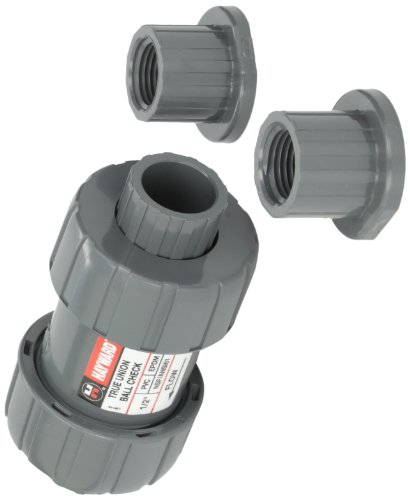 Hayward Tc10050ste 1/2-inch Pvc Tc Series True Union Check Valve With Epdm Seals And Socket/threaded End Connection