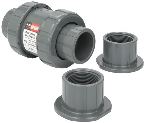 Hayward Tc10150ste 1-1/2-inch Pvc Tc Series True Union Check Valve With Epdm Seals And Socket/threaded End Connection