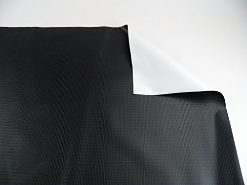 Vinyl Tarp 13 Oz Heavy Duty Black  White Pond Liner Waterproof 16 X 20