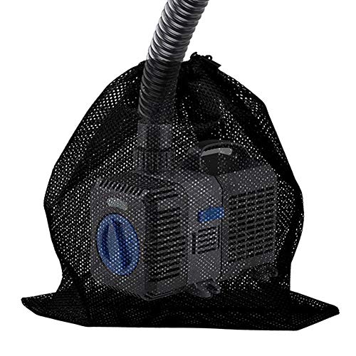 Daxin Pump Barrier Bag 12x 157 Pond Pump Filter Bag Black Media Bag Large Pump Mesh Bag for Pond Biological Filters