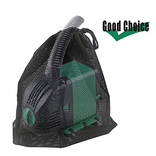 JAPI Pump Barrier Bag Pond Pump Filter Netting 145x 15 Black Media Bag Large Pump Mesh Bag for Pond Biological Filters Aquarium Filtrationpond Submersible Outdoor 1 Pack