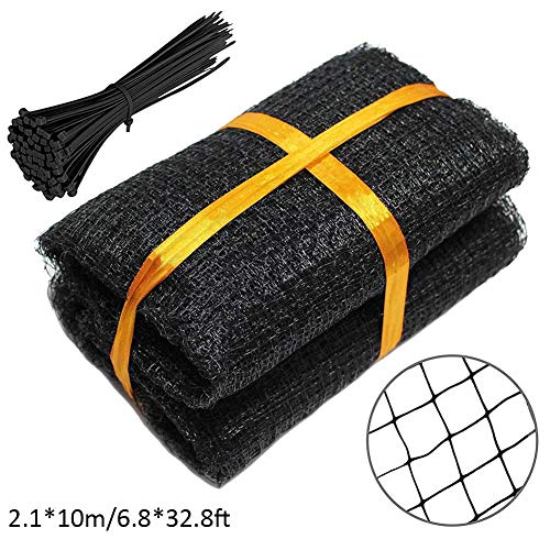 Coaste Anti Bird Netting Pond Net Heavy Duty Anti Bird Netting with 20 Pieces Cable Ties for Your Garden Vegetables Fruit Plants Ponds Protection