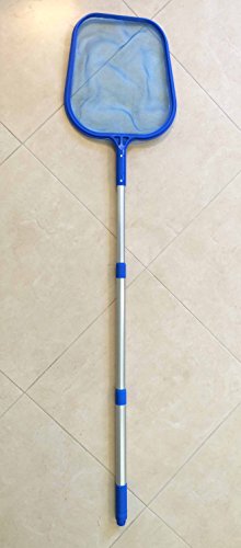 Poolsupplytown Leaf Skimmer / Rake / Net With 45" Telescopic Aluminum Pole For Samll Pool, Spa, Fountain, Pond