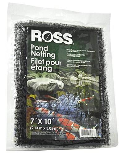 Ross 16570 Netting Protective Cover for Ponds Pools and Hot Tubs 7 feet x 10 feet Black
