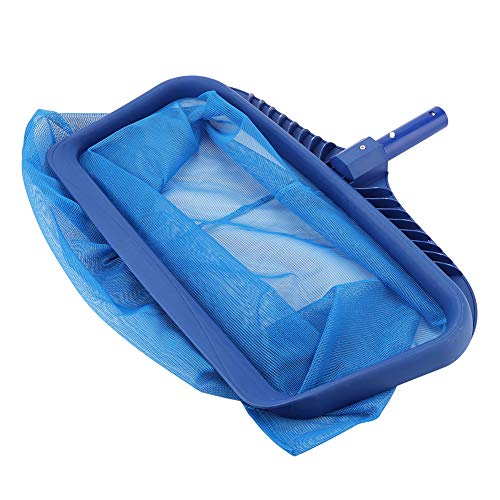 TOPINCN Pool Leaf Skimmer Plastic Mesh Net Deep Bag Sturdy Frame Swimming Pool Skimmer Rake Pond Hot Spring Tub Spa Effective Cleaning Tool