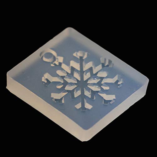 yunerd Silicone Mold Snowflake DIY Crafts Jewelry Making Pendant Epoxy Resin