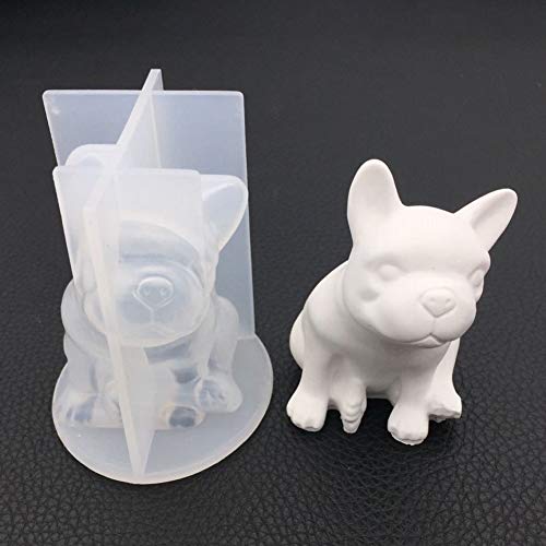 Braceus Festival Decoration Home Decor Gift Cute Dog Silicone Mould DIY Resin Craft Decor Jewelry Aroma Plaster Making Mold for Christmas Halloween Decoration