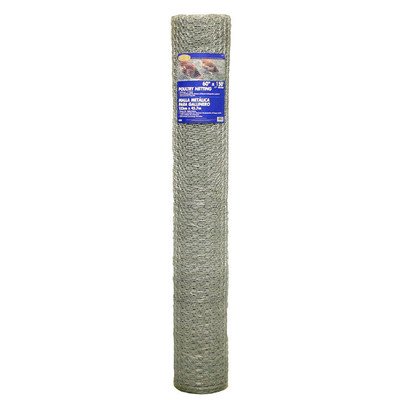 Gamp B 308406b 48-inch X 25-foot 1-inch Galvanized Mesh Hexagonal Poultry Netting