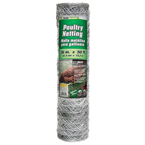 Gamp B 308475b 36-inch X 50-foot 2-inch Galvanized Mesh Hexagonal Poultry Netting