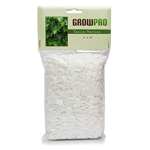 Grow Pro Heavy-duty Vertical Garden Trellis Mesh Netting White