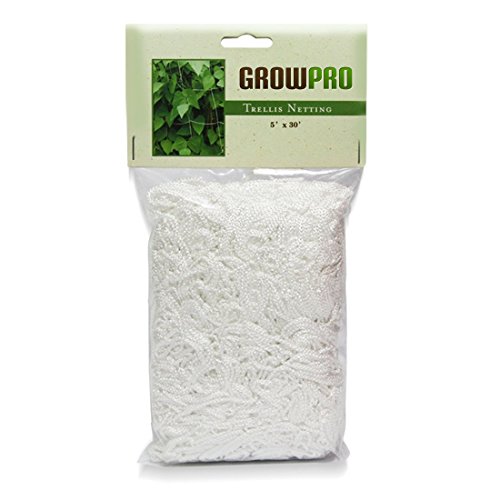 Grow Pro Heavy-duty White Vertical Garden Trellis Mesh Netting 5 Feet X 30 Feet