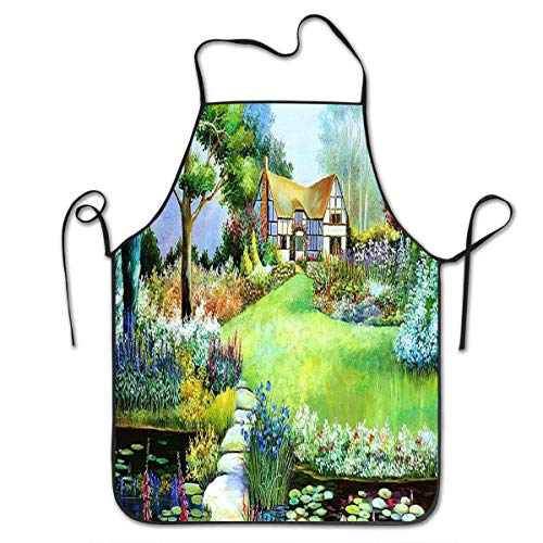 Cilouebghg Forests Abundance Wild Spring Ponds Creative Home Kitchen Apron for Women Men Unisex Apron Perfect for BBQ Grill Baking Cooking