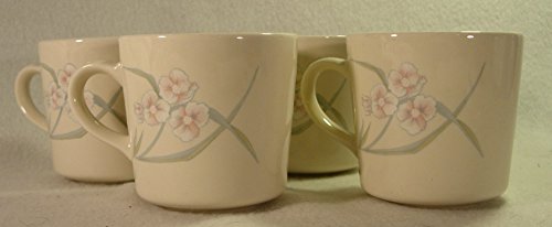 Corning Ware Spring Pond Pattern Teacups Set of 4