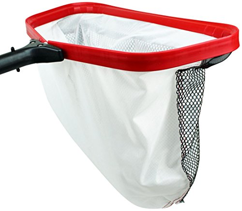 ProTuff Spa Skimmer Net - 100 Forever Guarantee Covers ANY Issue - Professional Grade Fine Mesh Silt and Sand Pool Skimmer Cleans Faster than Vacuum - Nearly 14 inch Leaf Rake Bag for Pool Pole
