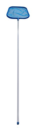Pooline Products 11106 Leaf Skimmer with 4-Feet Silver Anodized Aluminum Pole