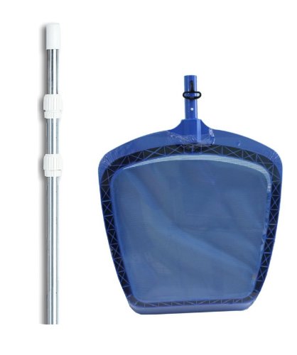 Professional 8039 Swimming Pool Leaf Skimmer Mesh Net W 4-12 Telescopic Pole