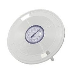 Pentair L4w 9-316-inch White Round Lid Replacement Pool And Spa Skimmer With Thermometer