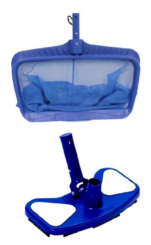 Hydrotools 8040 Deep Bag Leaf Rake Swimming Pool Net  8130 Weighted Vacuum Head