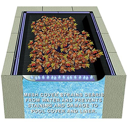 Rectangle Leaf Net Swimming Pool Covers 14x28 Rectangle