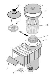 Pentair Sta-rite 08650-0022 Swimquip U-3 Swimming Pool Skimmer Weir Hinged Gate